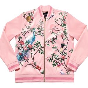 Too Faced Pink Bomber Jacket